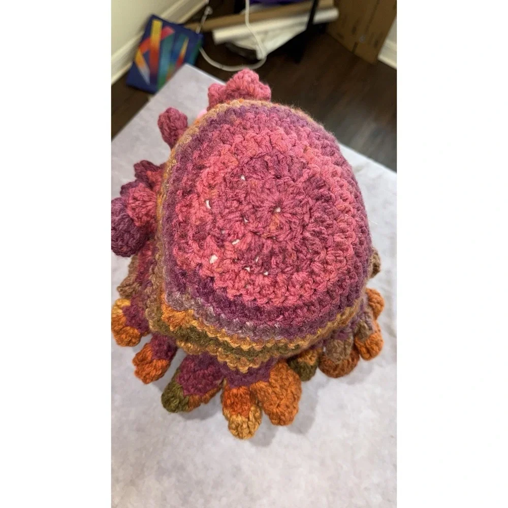 Handmade Crochet Ruffle Cloche Hat Boho Autumn Fairy Festival Beanie